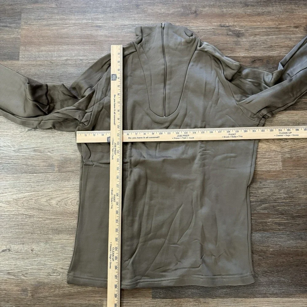 US Military Cold Weather‎ Undershirt Brown Sz L 1/4 Zip